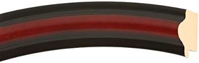 OVALCREST Round Beveled Wall Mirror for Home Decor - Philadelphia Style - Rosewood - 34x34 Outside Dimensions