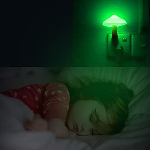 AUSAYE Led Nigh Light,Plug in Nightlight, Dusk to Dawn Sensor Automatic On and Off Night Lights Green