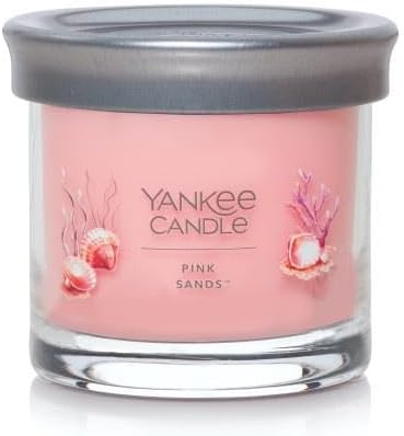 Yankee Candle Small Tumbler Scented Single Wick Jar Candle, Pink Sands, Over 20 Hours of Burn Time, 4.3 Ounce (Pack of 4)
