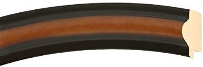 OVALCREST Round Beveled Wall Mirror for Home Decor - Philadelphia Style - Walnut - 28x28 Outside Dimensions