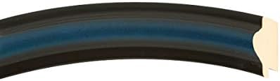 OVALCREST Round Beveled Wall Mirror for Home Decor - Philadelphia Style - Royal Blue - 28x28 Outside Dimensions