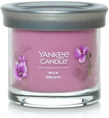 Yankee Candle Small Tumbler Scented Single Wick Jar Candle, Wild Orchid, Over 20 Hours of Burn Time, 4.3 Ounce (Pack of 2)