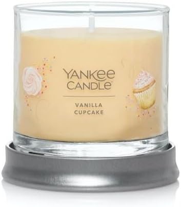 Yankee Candle Small Tumbler Scented Single Wick Jar Candle, Vanilla Cupcake, Over 20 Hours of Burn Time, 4.3 Ounce (Pack of 4)