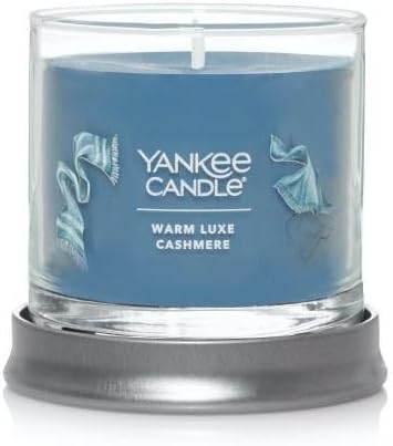 Yankee Candle Small Tumbler Scented Single Wick Jar Candle, Warm Luxe Cashmere, Over 20 Hours of Burn Time, 4.3 Ounce (Pack of 2)