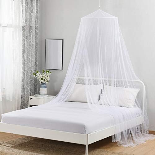 AIFUSI Mosquito Net for Single to King Size Bedroom by Quick and Easy Installation System Protection for Any Outdoor Indoor Derocate Lover
