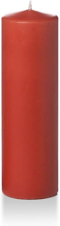 yummi 3" x 10" Brick Round Pillar Candles - 3 per Pack