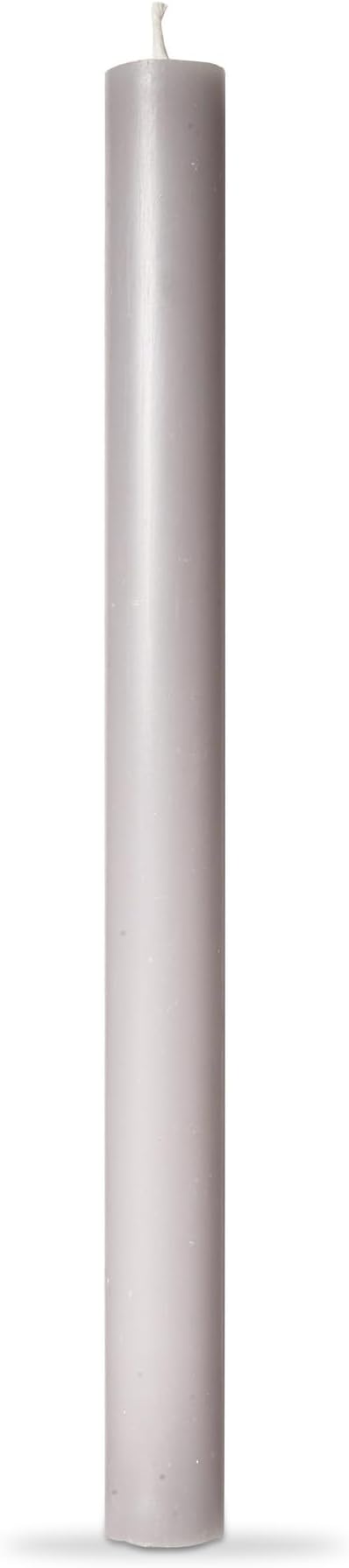 tag Color Studio 10" Straight Taper Unscented Smokeless Paraffin Wax Candle Grey Burn Time 10 hrs. Sold in Units of 1 10" Gray