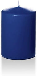 yummi 3" x 4" Navy Blue Round Pillar Candles - 3 per Pack