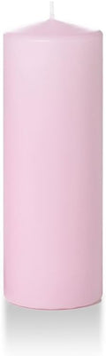 yummi 3" x 8" Blush Round Pillar Candles - 3 per Pack