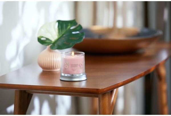 Yankee Candle Small Tumbler Scented Single Wick Jar Candle, Fresh Cut Roses, Over 20 Hours of Burn Time, 4.3 Ounce (Pack of 4)