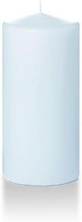 yummi 3" x 6" Ice Blue Round Pillar Candles - 3 per Pack