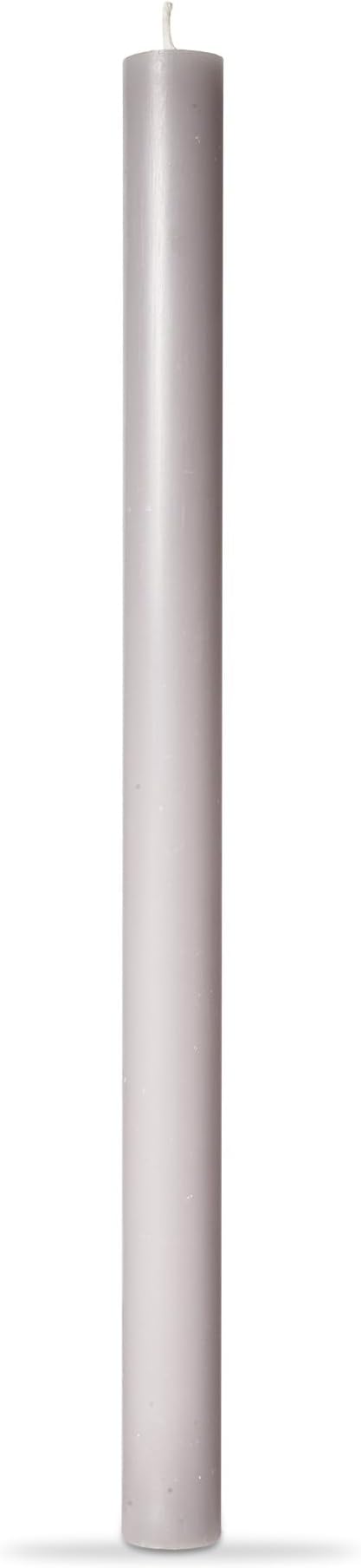 tag Color Studio 12" Straight Taper Unscented Smokeless Paraffin Wax Candle Grey Burn Time 12 hrs.Sold in Units of 1 12" Gray