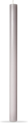 tag Color Studio 12" Straight Taper Unscented Smokeless Paraffin Wax Candle Grey Burn Time 12 hrs.Sold in Units of 1 12" Gray