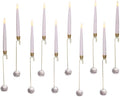 Kurt S. Adler 10-Inch Candle with Faceted Glass Weight Set with Remote Control, 10-Piece Set