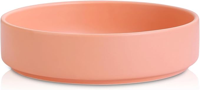 Stone lain Stella Pasta Bowl 6-Piece Set, Round, Porcelain, Peach