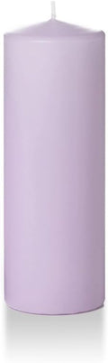 yummi 3" x 8" Lavender Round Pillar Candles - 3 per Pack