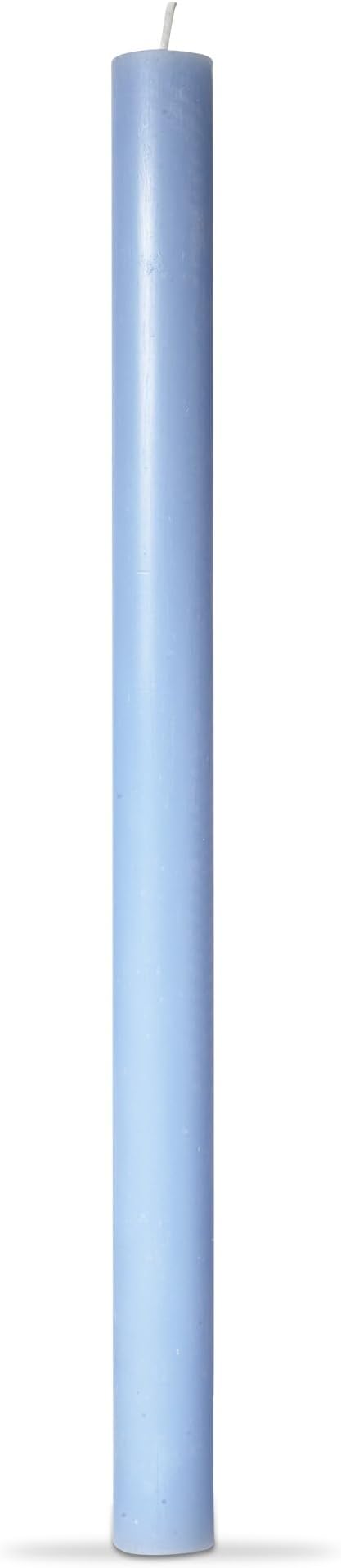 tag Color Studio 12" Straight Taper Unscented Smokeless Paraffin Wax Candle Blue Burn Time 12 hrs. Sold in Units of 1 12" Blue