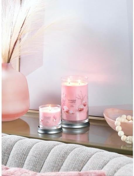 Yankee Candle Small Tumbler Scented Single Wick Jar Candle, Pink Sands, Over 20 Hours of Burn Time, 4.3 Ounce (Pack of 4)