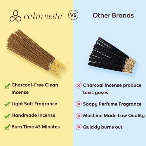 Forest Eucalyptus Incense Sticks - 80 Charcoal Free Incense Sticks, Made from Upcycled Flowers | Crisp, Refreshing Aroma of Rainforest, Transports You to Eucalyptus Forest