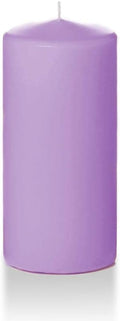 Yummi 3" x 6" Violet Round Pillar Candles - 3 per Pack