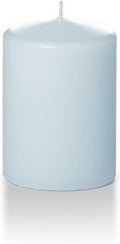 yummi 3" x 4" Ice Blue Round Pillar Candles - 3 per Pack