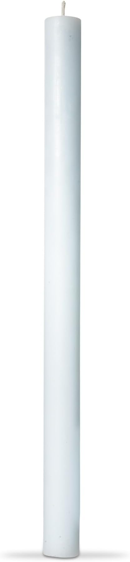 tag Color Studio 12" Straight Taper Unscented Smokeless Paraffin Wax Candle Light Blue Burn Time 12 hrs. Sold in Units of 1 12" Light Blue