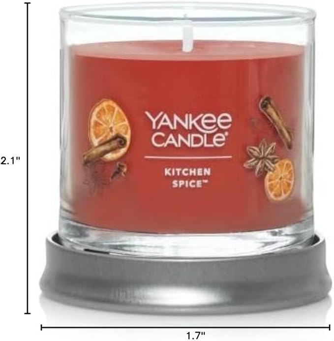 Yankee Candle Small Tumbler Scented Single Wick Jar Candle, Kitchen Spice, Over 20 Hours of Burn Time, 4.3 Ounce (Pack of 2)