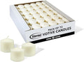 Sterno 72-Pack Votive Candles Bulk Pack - Long Lasting Tea Lights, Burns Up to 10 Hours - Unscented White Votive Candles for Indoors or Outdoors - Use as Party Decor or Centerpiece Table Decorations