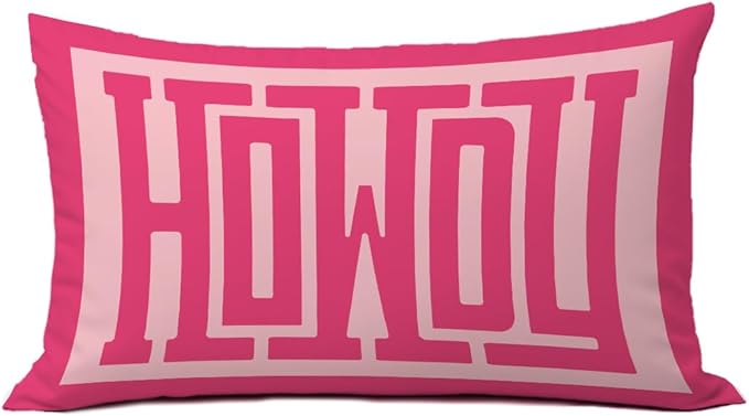 Howdy Pillow Cover 12x20, Western Southwestern Throw Pillows Cover for Cowgirl Cowboy Room Bedroom College Dorm Decor, Western Decor for Home （Colorful-1）