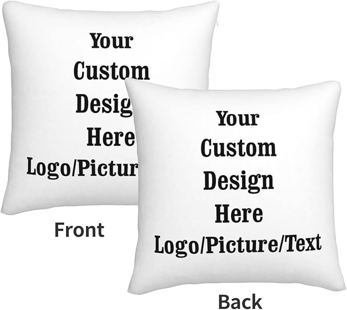 Custom Pillowcase Design Your Own Photo Pillowcase Two-Sides Printed Cushion Covers, Personalized Photo Pillow 26 inch x 26 inch (fydgye)