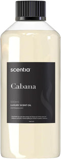 Scentia Hotel Diffuser Oil Inspired by 5-Star Hotel Scent - 500 ml 16.9 fl oz - Fragrance Oil Blend Jasmine, Bergamot Notes for Aromatherapy Diffusers and Humidifiers - Cabana, Thanksgiving Gift