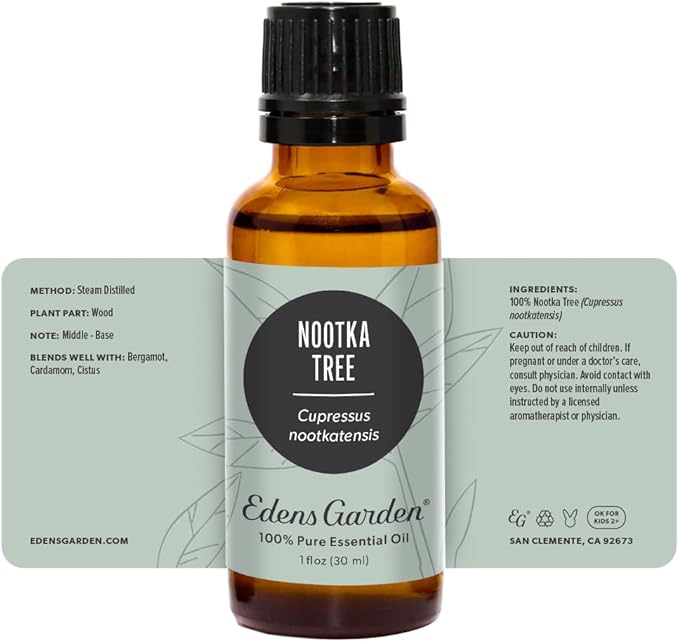 Edens Garden Nootka Tree Essential Oil- 100% Pure Premium Grade, Undiluted, Natural, Therapeutic, Aromatherapy, The Best for Diffuser, Skin, Candle, Laundry 30 ml (1 fl oz)