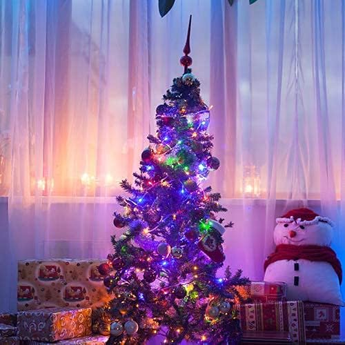 Christmas Light, 33ft 100 LED Outdoor String Light with Timer & 8 Modes, 3AA Battery Operated Waterproof String Light for Outdoor and Indoor Décor – Multicolor