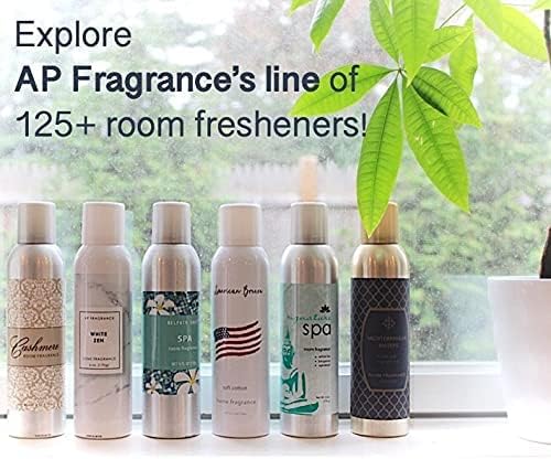 Room Fragrance Air Freshener Spray Concentrated Bathroom, Kitchen, Car, or Office Deodorizer, U.S.- Made by AP Fragrance (White Zen)