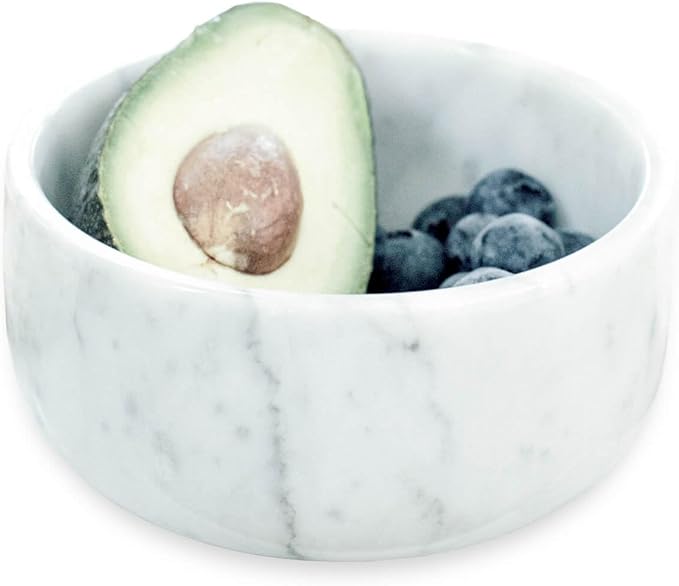 Marble Decorative Bowl - Modern Fruit Bowl & Keys Entryway Bowl, 5 inch