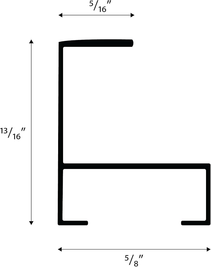 Frame My Mirror Black Metal Framed Mirror, 36" x 48", True Reflections Glass, Black Finish, Stanton Design, Hangs Horizontally or Vertically, Built in The USA