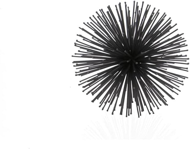 Modern Day Accents 5367 Erizo Urchin Small Black Sphere, Coffee Table Room Decor, Black Decor, Table Decor, Shelf Decor, Modern Decor, Starburst Centerpiece, Spike Ball Decoration, Home, 6" D