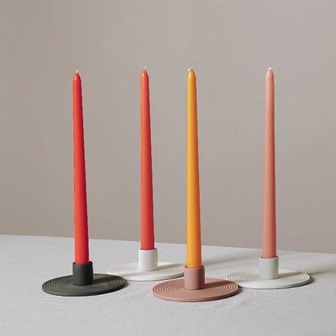 10 inch Purple Taper Candles Scented Smokeless Candle Long Candles Wax Colored Taper Candles for Decor Wedding,Festival and Special Occasions,Set of 4(Gradient Purple)