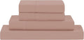 Modern Threads Soft Microfiber Solid Sheets - Luxurious Microfiber Bed Sheets - Includes Flat Sheet, Fitted Sheet with Deep Pockets, & Pillowcases Rose Queen