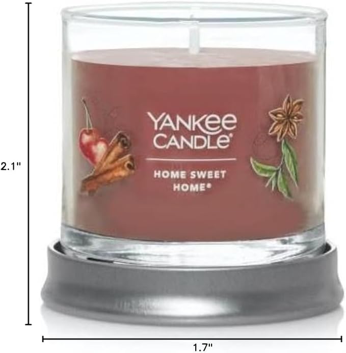 Yankee Candle Small Tumbler Scented Single Wick Jar Candle, Home Sweet Home, Over 20 Hours of Burn Time, 4.3 Ounce (Pack of 4)