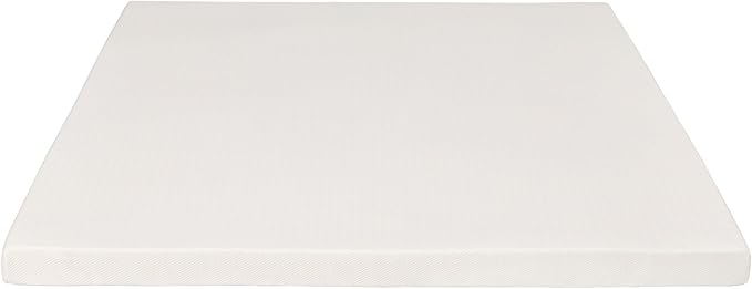 Pure Green Natural Latex Mattress Topper w/Luxury Cover - Medium Firmness - 3 Inch - Cal King Size (GOLS Certified Organic)