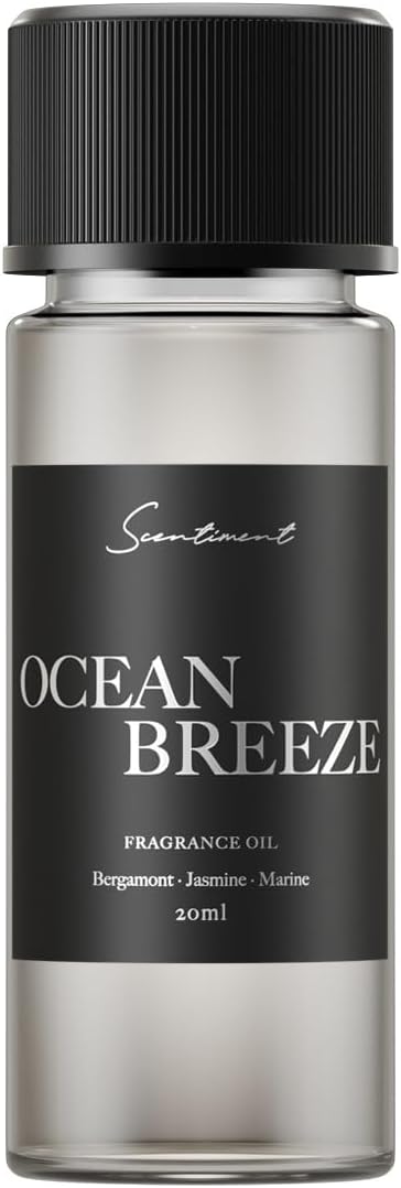 Scentiment Diffuser Oil - Ocean Breeze | Inspired by Five Star Hotels' Lobby Scent | Luxurious Scent with Notes of Bergamot, Lemon, Jasmine with Marine & Amber (20ml)