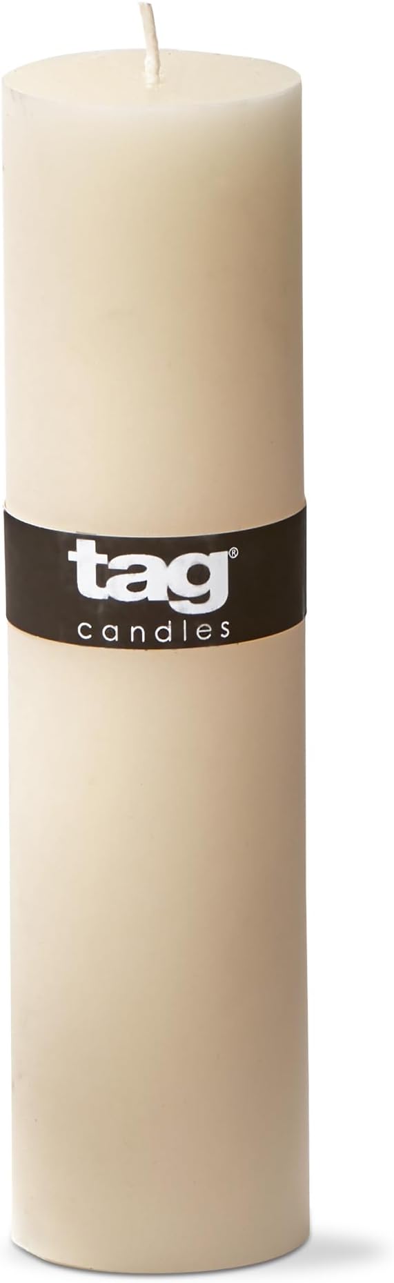 tag Chapel 2X8 Ivory Pillar Paraffin Wax Candle Unscented Drip-Free Long Burning 52 Hours for Home Decor Wedding Parties 2x8 Ivory