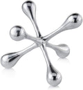 Modern Day Accents 5103 Cantillo Medium Decorative Jack, Silver, Aluminum, Games, Tabletop, Centerpiece, Home, Office, Desk, Sculpture, Figurine, 7" L x 7" W x 5.5" H