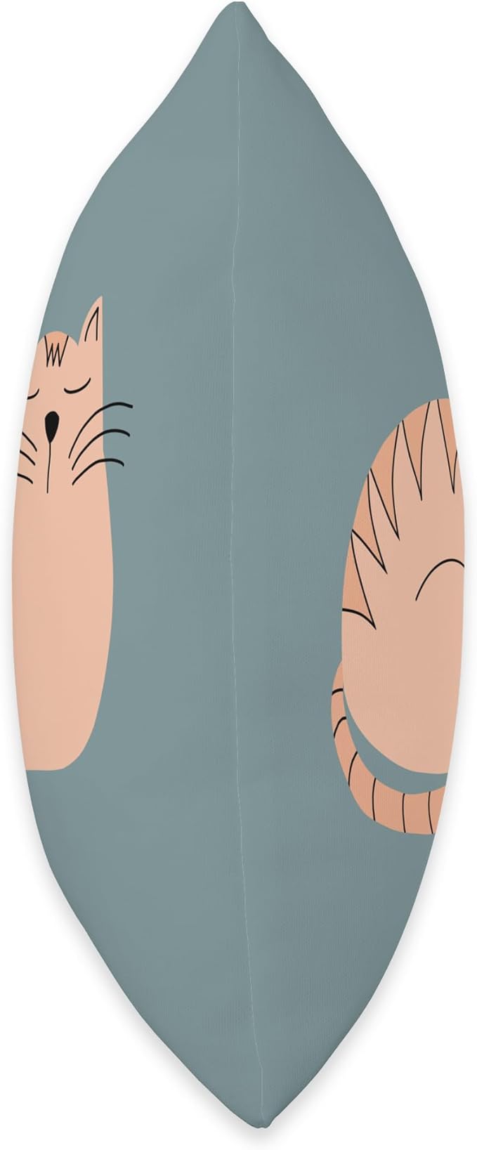 Cute Scandinavian Animals Designs Scandinavian Mom Boho Cat Throw Pillow, 16x16, Multicolor