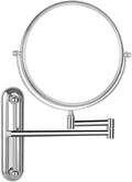 Makeup Mirror Wall Mounted Extra Long Arm, Cosmetic Mirror Magnification, Vanity Mirror 360° Swivel Extend and Fold, Double Sided Bathroom Shaving Mirror Magnifying Mirror Wall Mounted