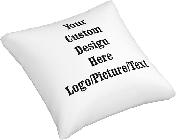 Custom Pillowcase Design Your Own Photo Pillowcase Two-Sides Printed Cushion Covers, Personalized Photo Pillow 26 inch x 26 inch (fydgye)