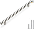 homdiy 50 Pack Brushed Nickel Cabinet Hardware Cabinet Pulls - HD201SN Cupboard Handles Modern Cabinet Door Handles 7-1/2inch Hole Center Modern T-Bar Pulls