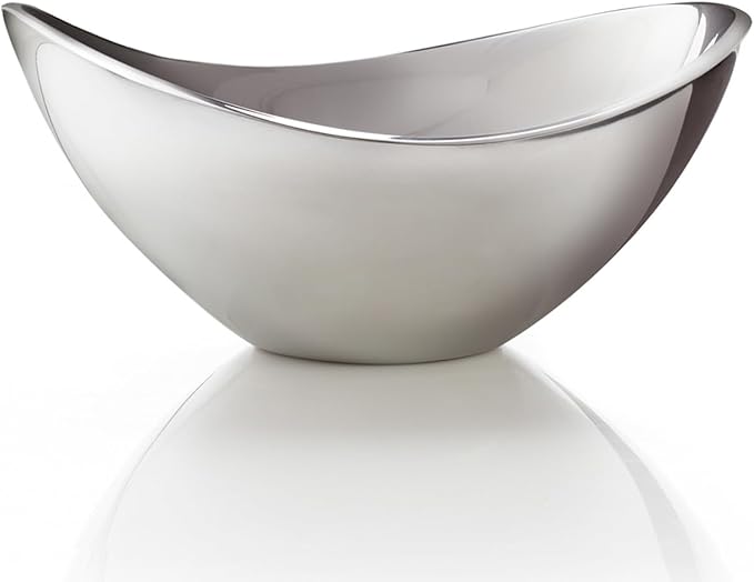 Nambé Butterfly Bowl - 6 Inch Small Decorative Accent Dish, Elegant Sculptural Design with Upward Curved Sides - Display Bowl for Candies, Keepsakes & Table Centerpiece, Alloy & Crystal