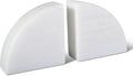 Marble Bookend for Shelves, Non-Skid Bookends for Heavy Books, Heavy Duty Book Stopper for CDs, Luxury Book Shelf Holder, Quarter Circle Design Book Ends Decorative, Namib Fantasy, Set of 2